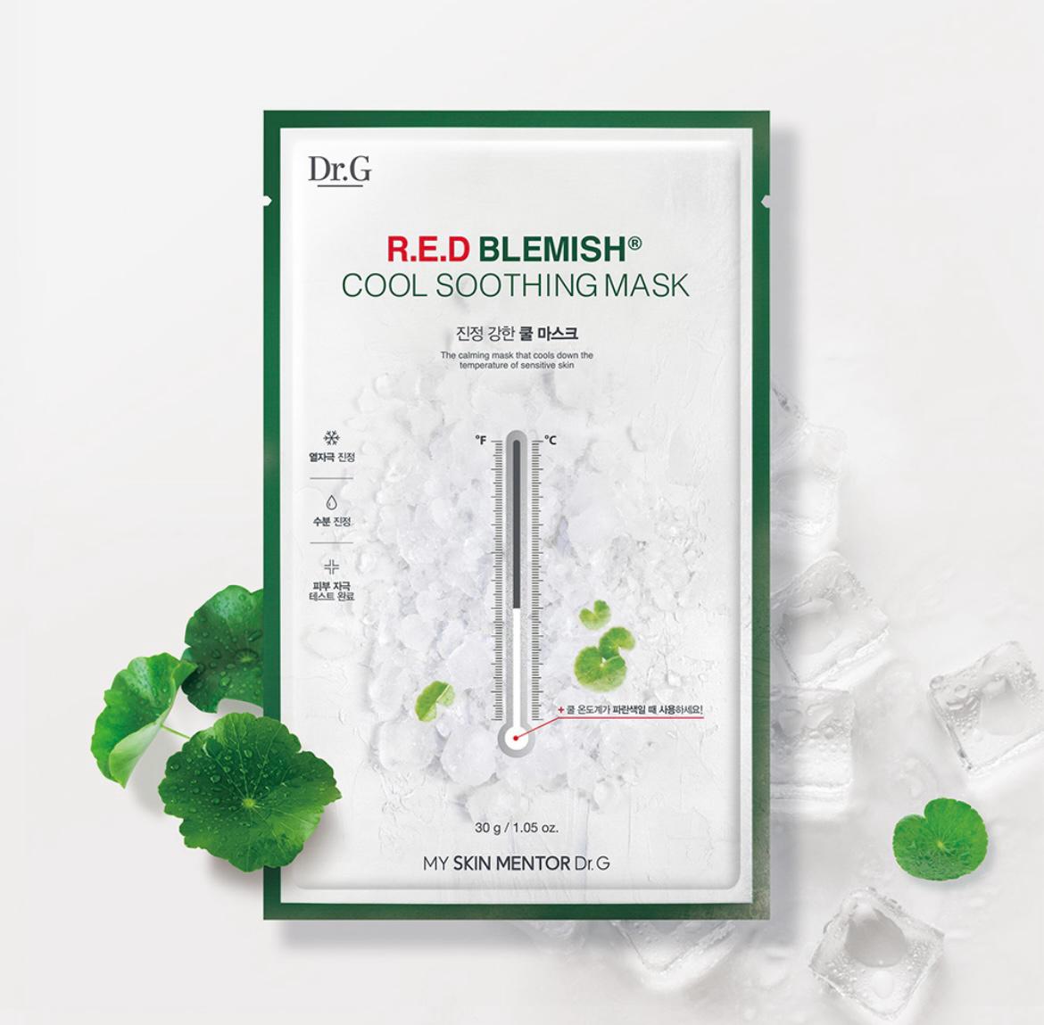 Dr.G Red Blemish Cool Soothing Mask : 10 masks per box